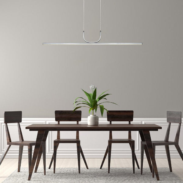 Elia LED Pendant Lamp - Chrome Modern Design