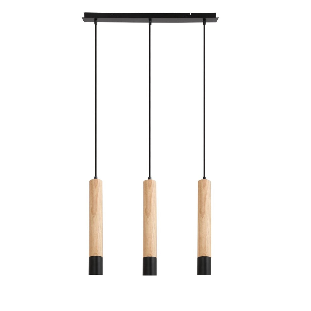 Braulia – RABALUX hanging lamp with wood and metal in industrial style