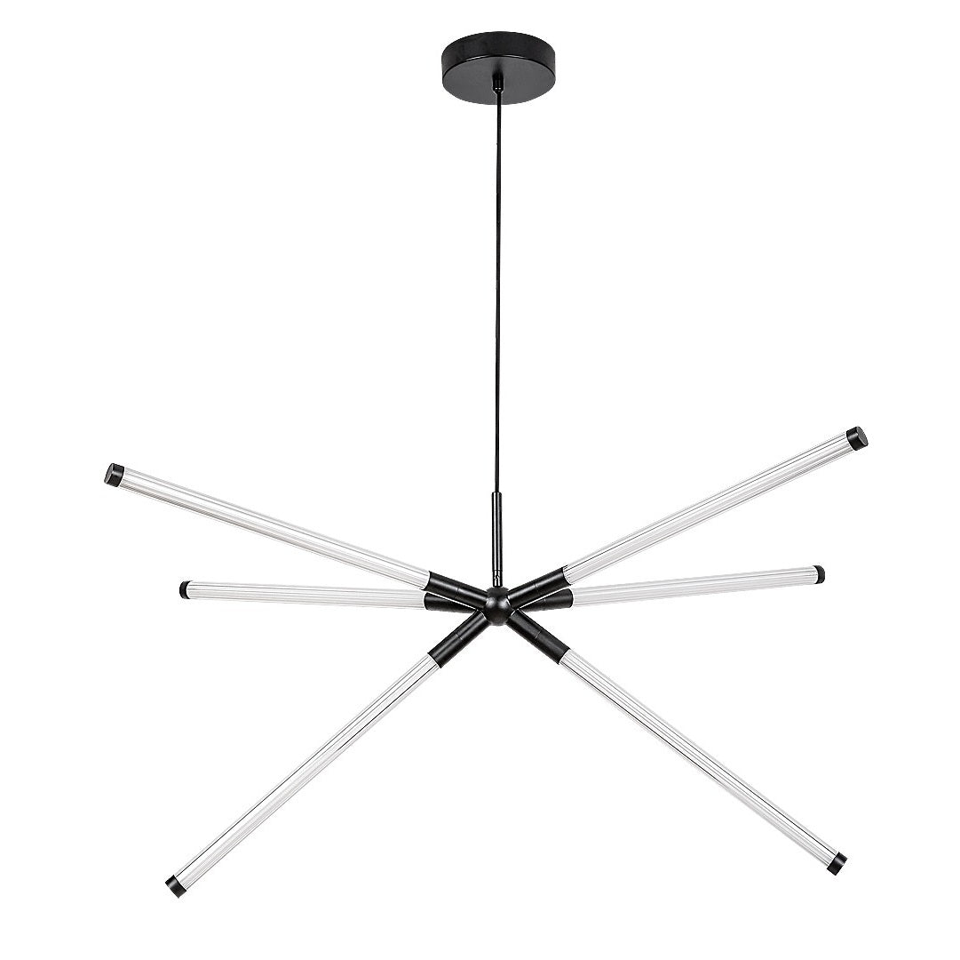 Nivaro – LED pendant lamp 36W, minimalist, black | RABALUX