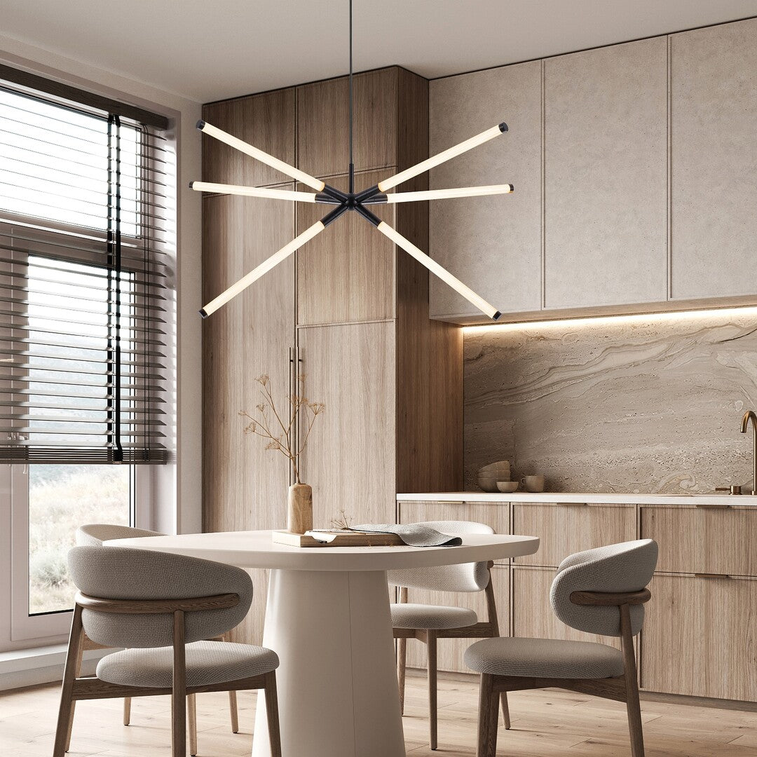 Nivaro – LED pendant lamp 36W, minimalist, black | RABALUX