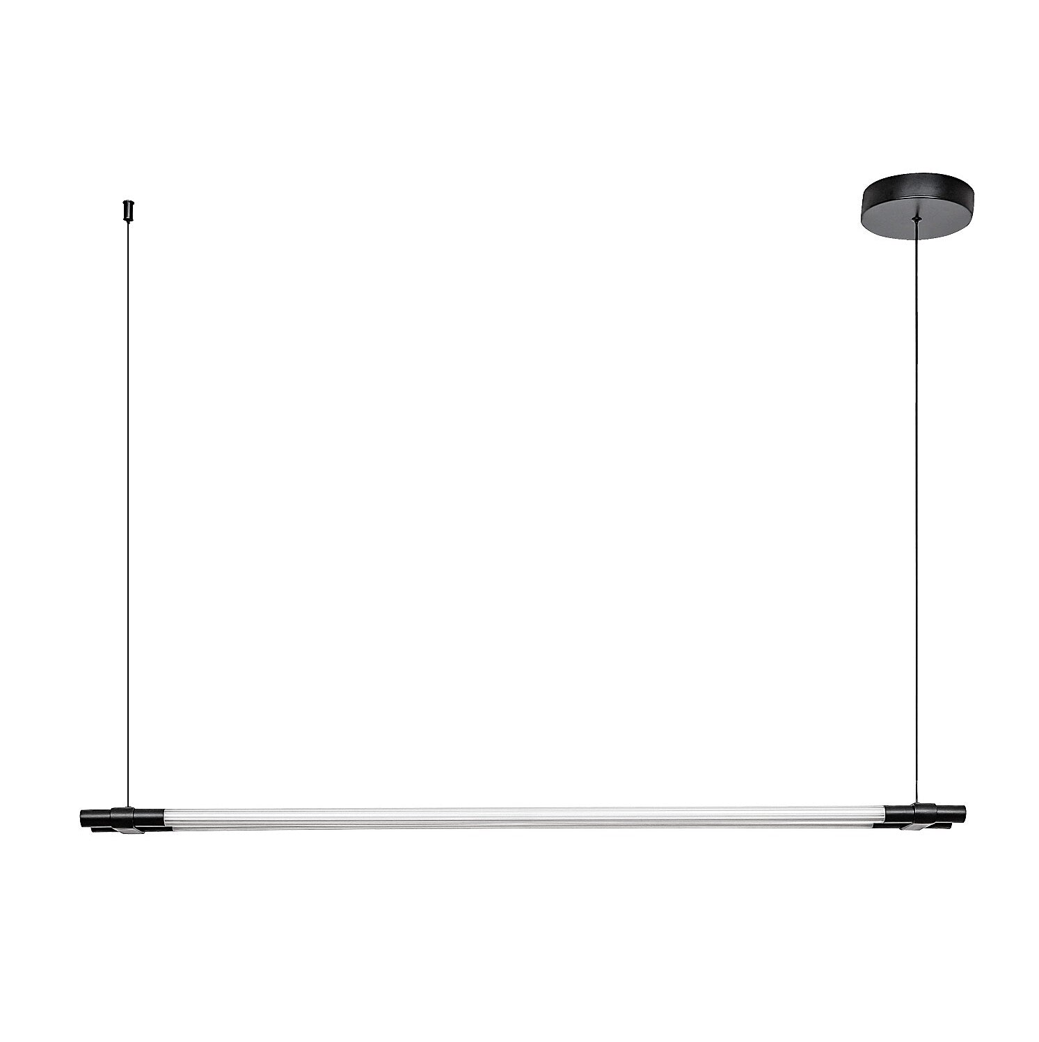 Nivaro – minimalist LED pendant lamp 28W, black, warm white | RABALUX