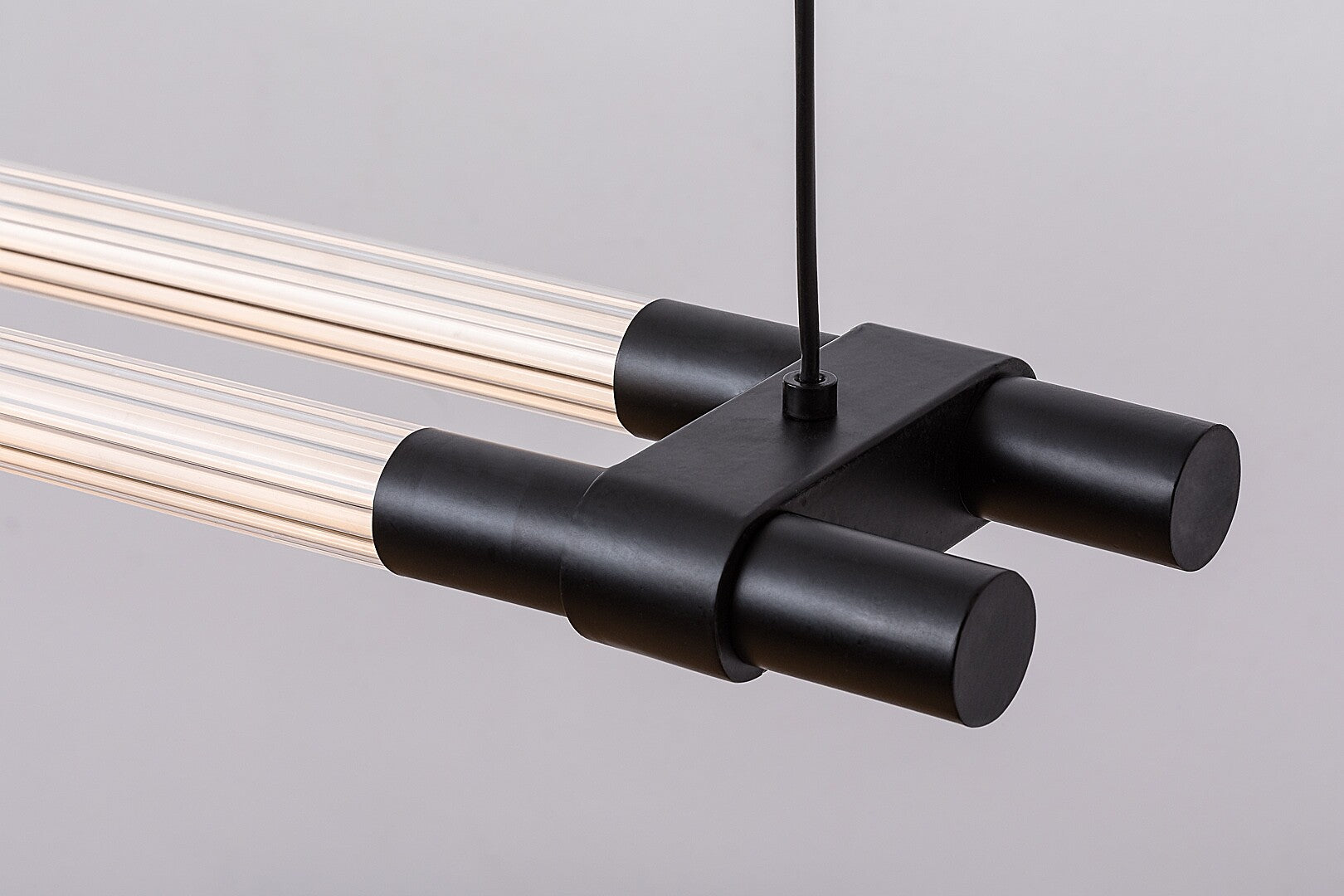 Nivaro – minimalist LED pendant lamp 28W, black, warm white | RABALUX