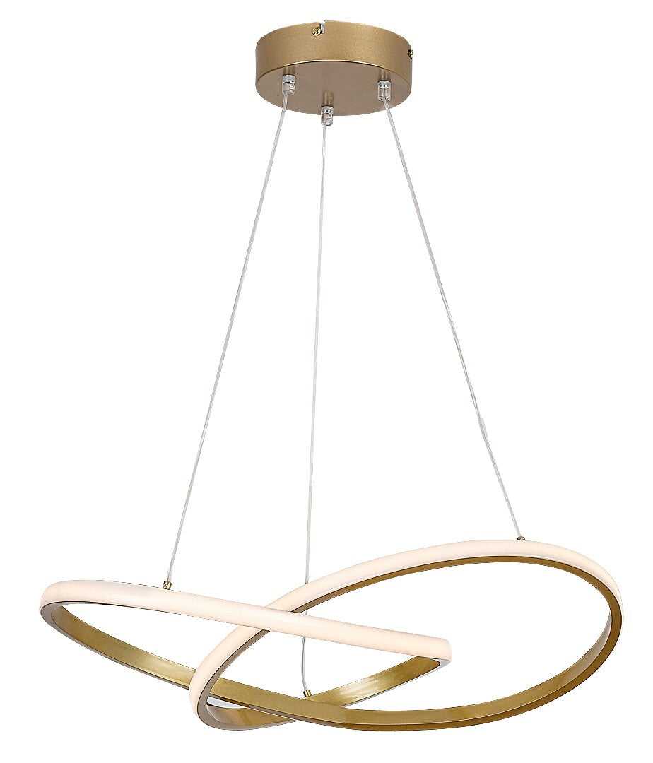 Castiel RABALUX – Hanging LED chandelier, gold, 36W, 3000K