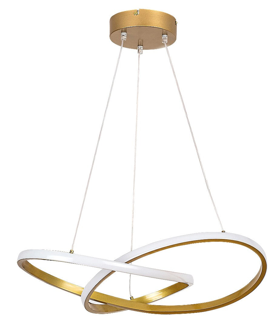 Castiel RABALUX – Hanging LED chandelier, gold, 36W, 3000K