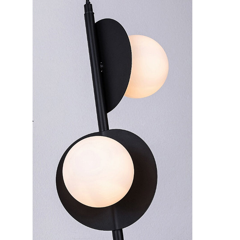 Jules – Hanging lamp with 3 glass shades and black metal | RABALUX