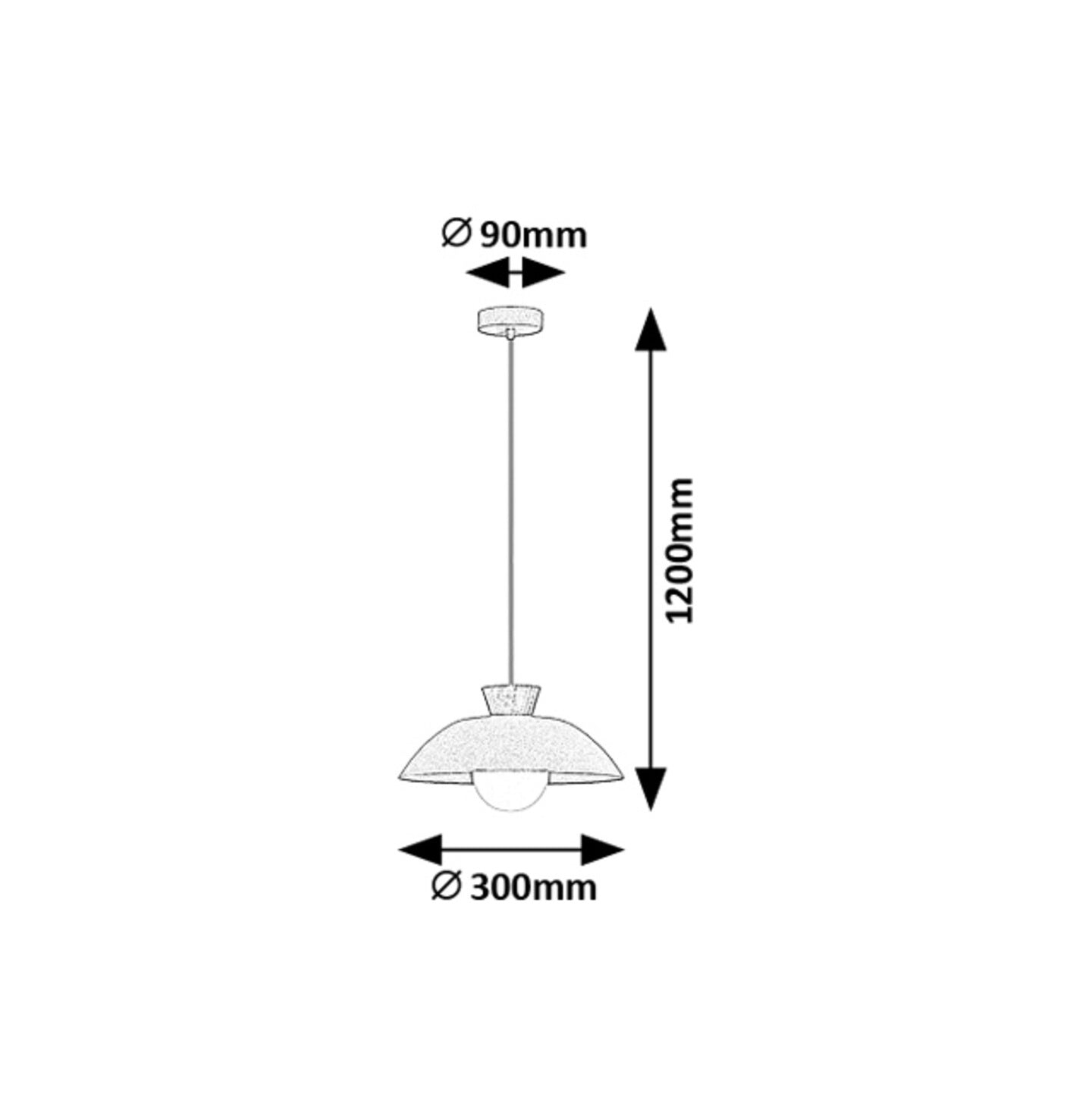 Golnar – Scandinavian-style pendant light with opal glass, G9 | RABALUX
