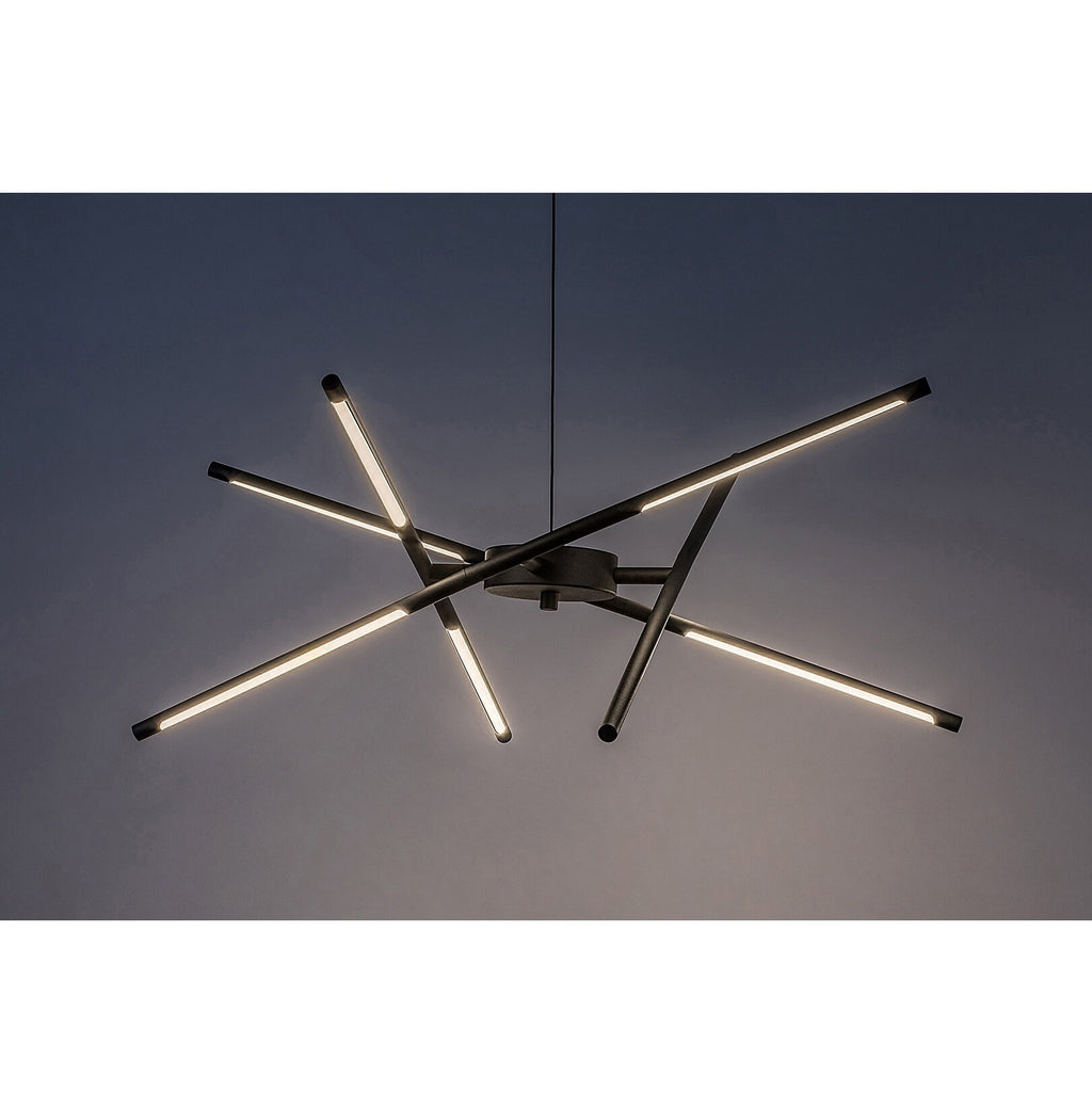 Henli – RABALUX LED pendant light, 30W, 3000K, black, 76 cm