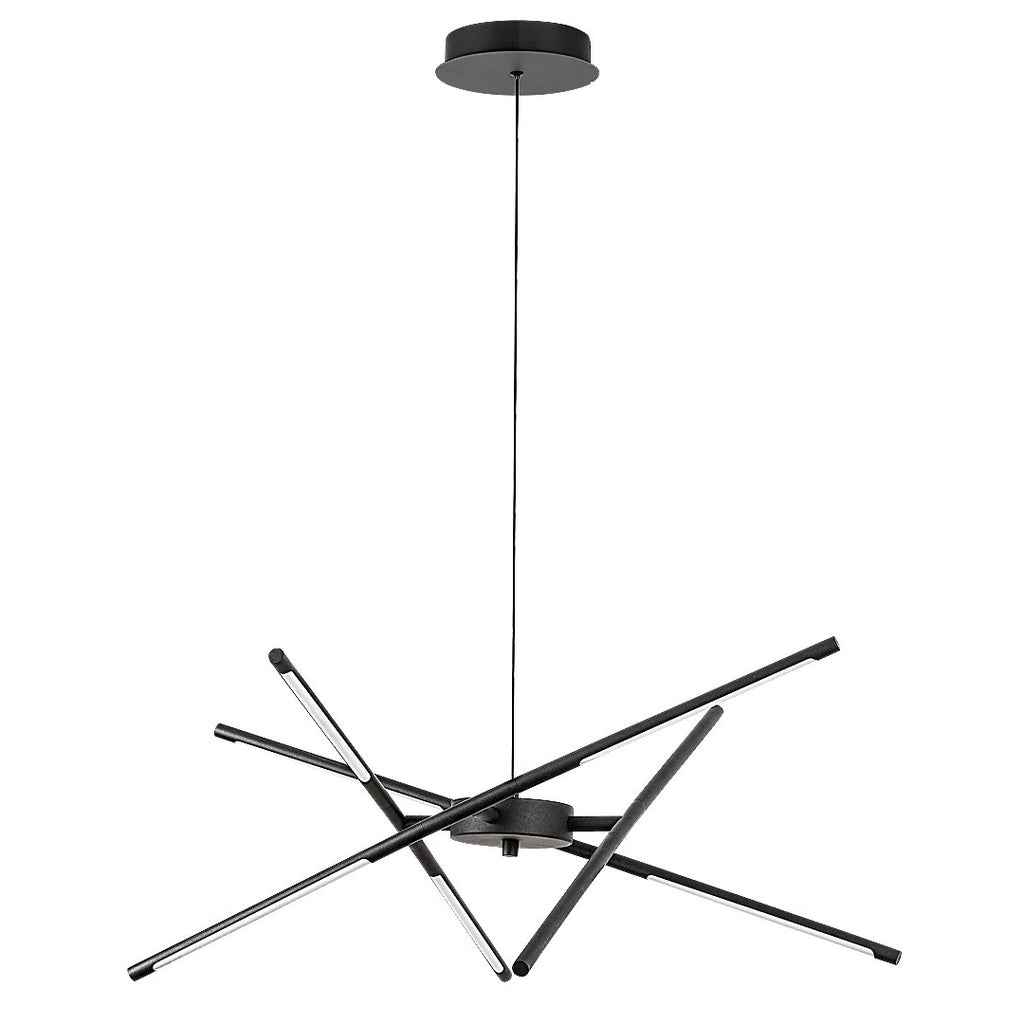 Henli – RABALUX LED pendant light, 30W, 3000K, black, 76 cm
