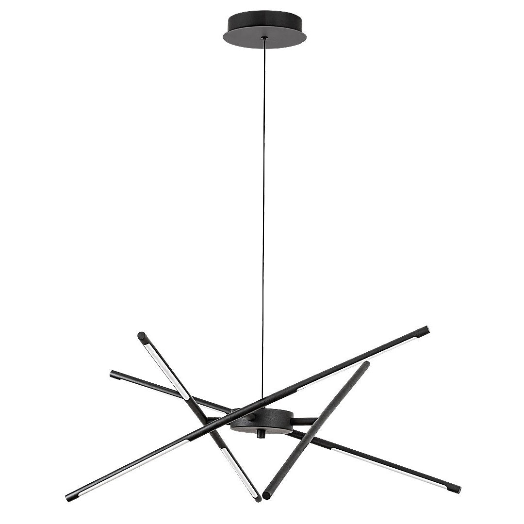 Henli – RABALUX LED pendant light, 30W, 3000K, black, 76 cm