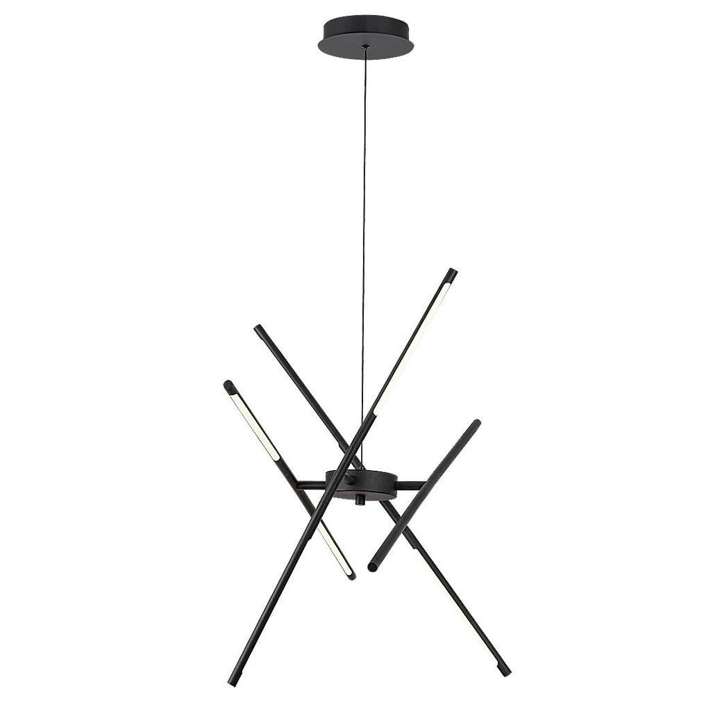 Henli – RABALUX LED pendant light, 30W, 3000K, black, 76 cm