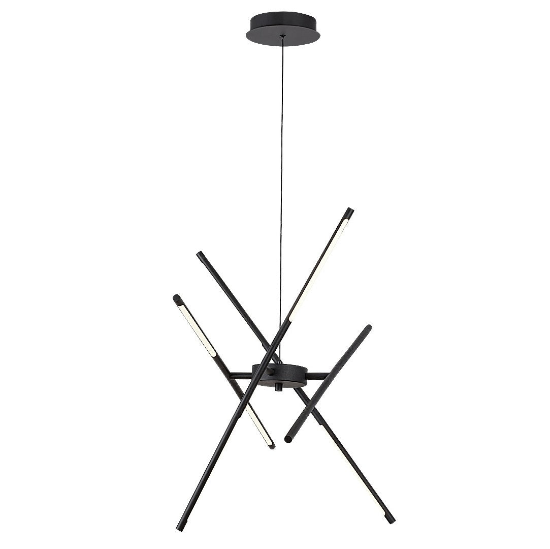 Henli – RABALUX LED pendant light, 30W, 3000K, black, 76 cm