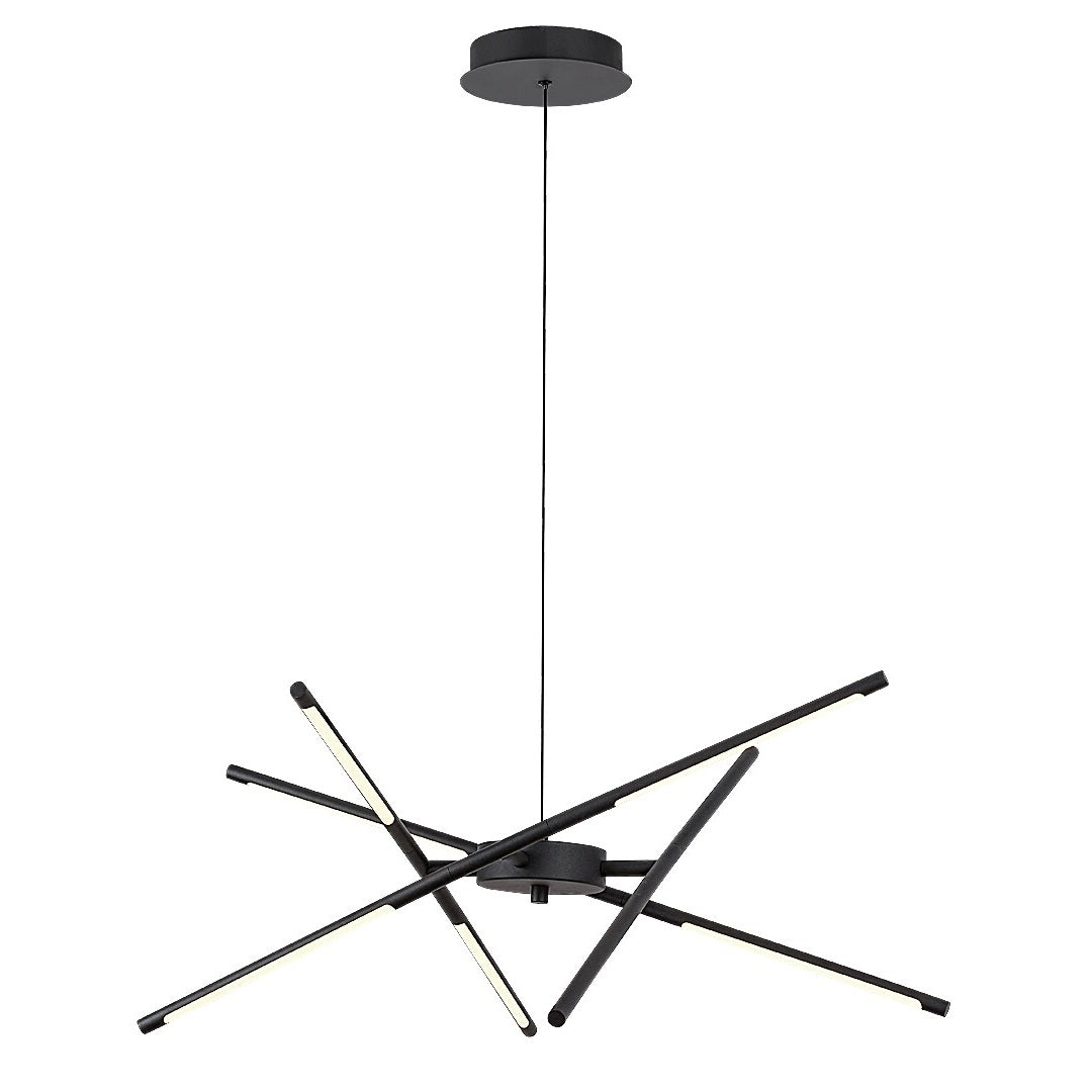 Henli – RABALUX LED pendant light, 30W, 3000K, black, 76 cm