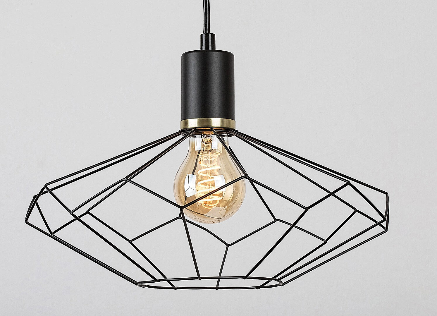 Fran – RABALUX hanging lamp with metal shade, vintage style