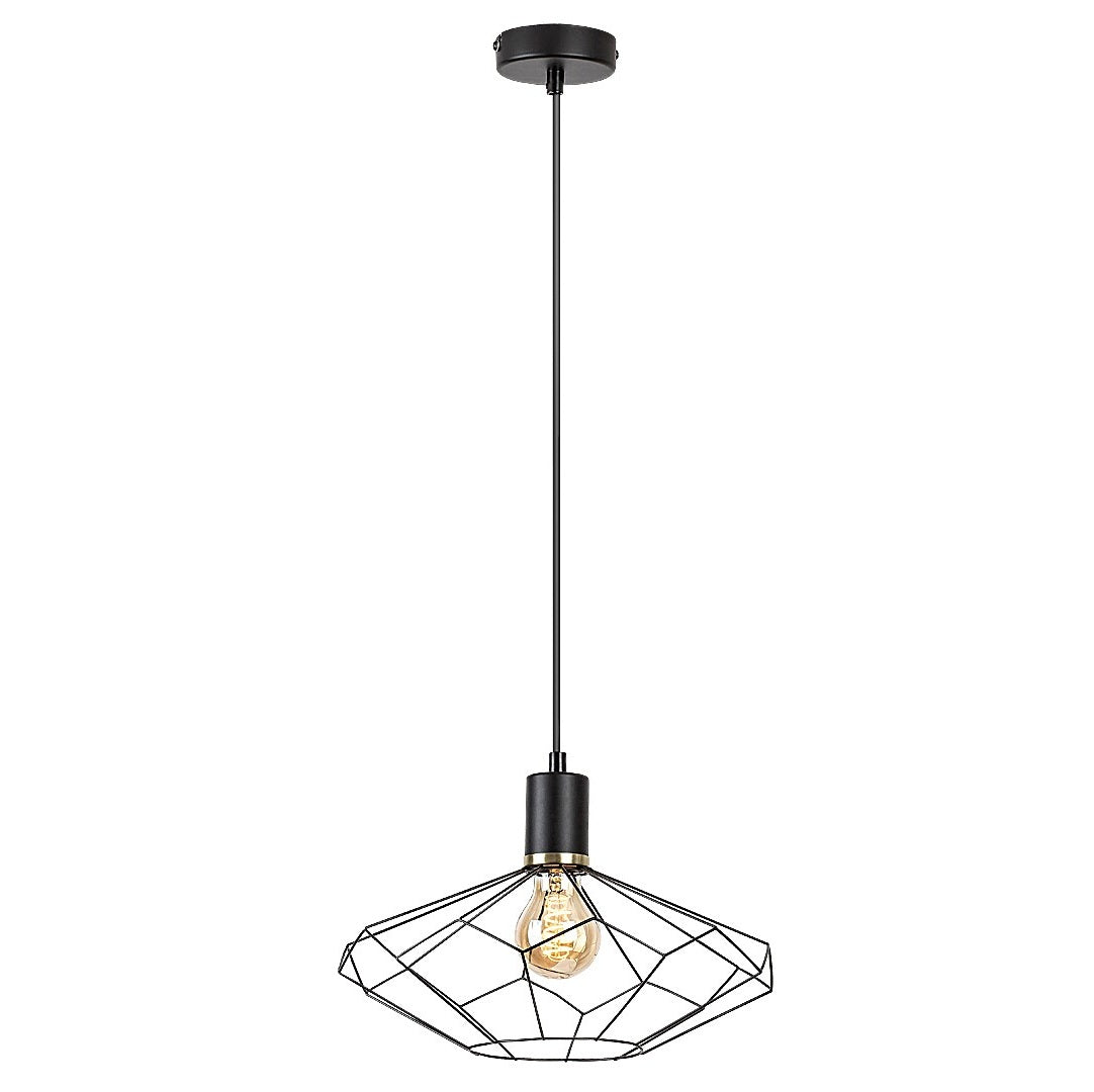 Fran – RABALUX hanging lamp with metal shade, vintage style