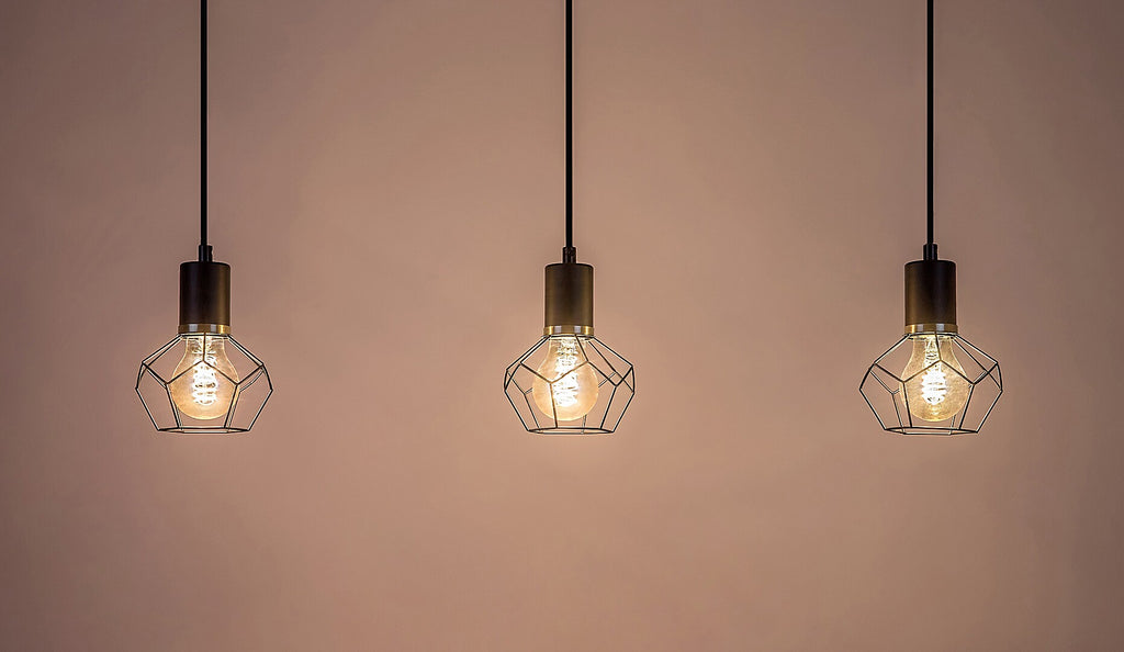 Fran - hanging lamp RABALUX, 3xE27, matte black, vintage style