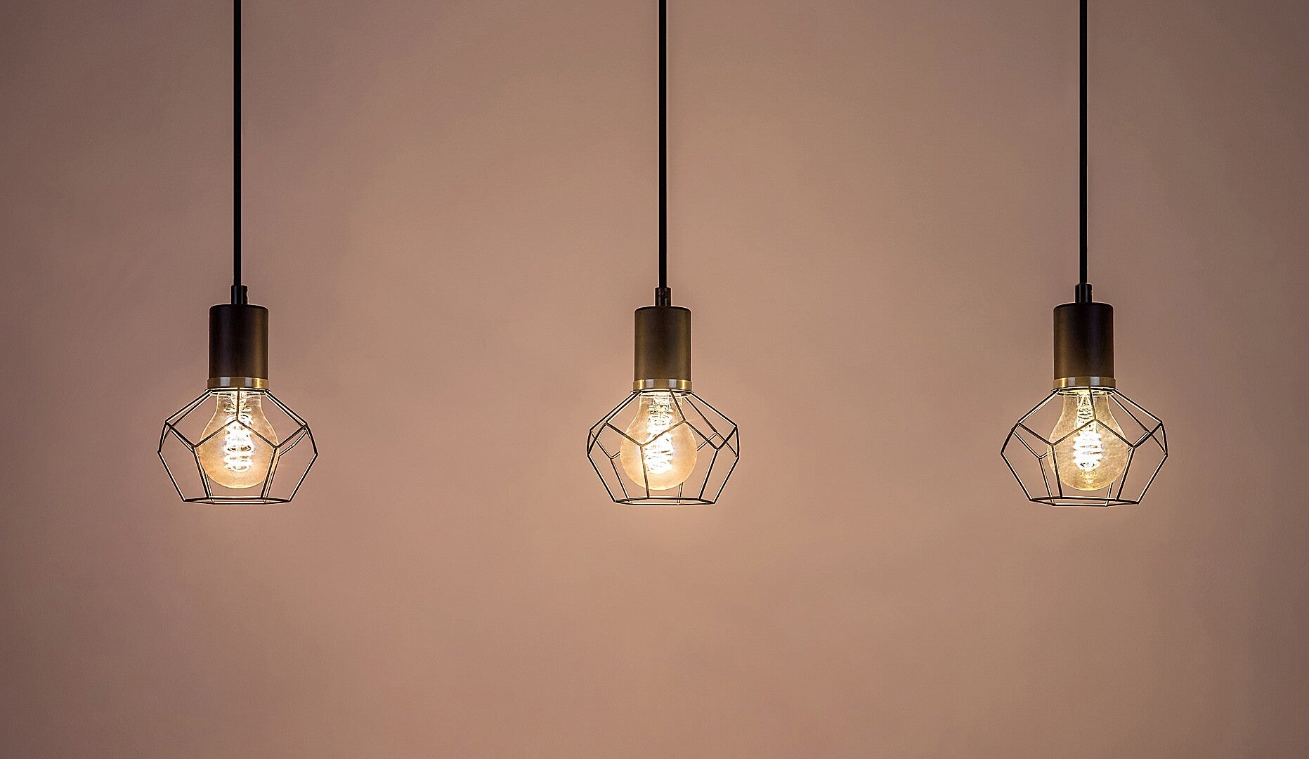 Fran - hanging lamp RABALUX, 3xE27, matte black, vintage style