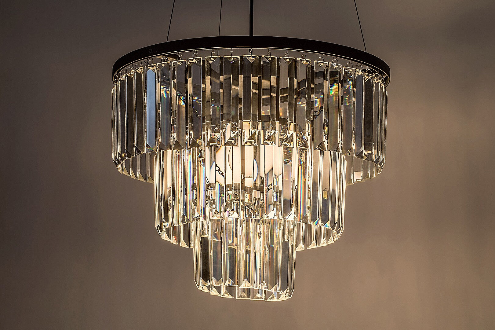 Eloisa – RABALUX pendant lamp with 3 clear glass shades