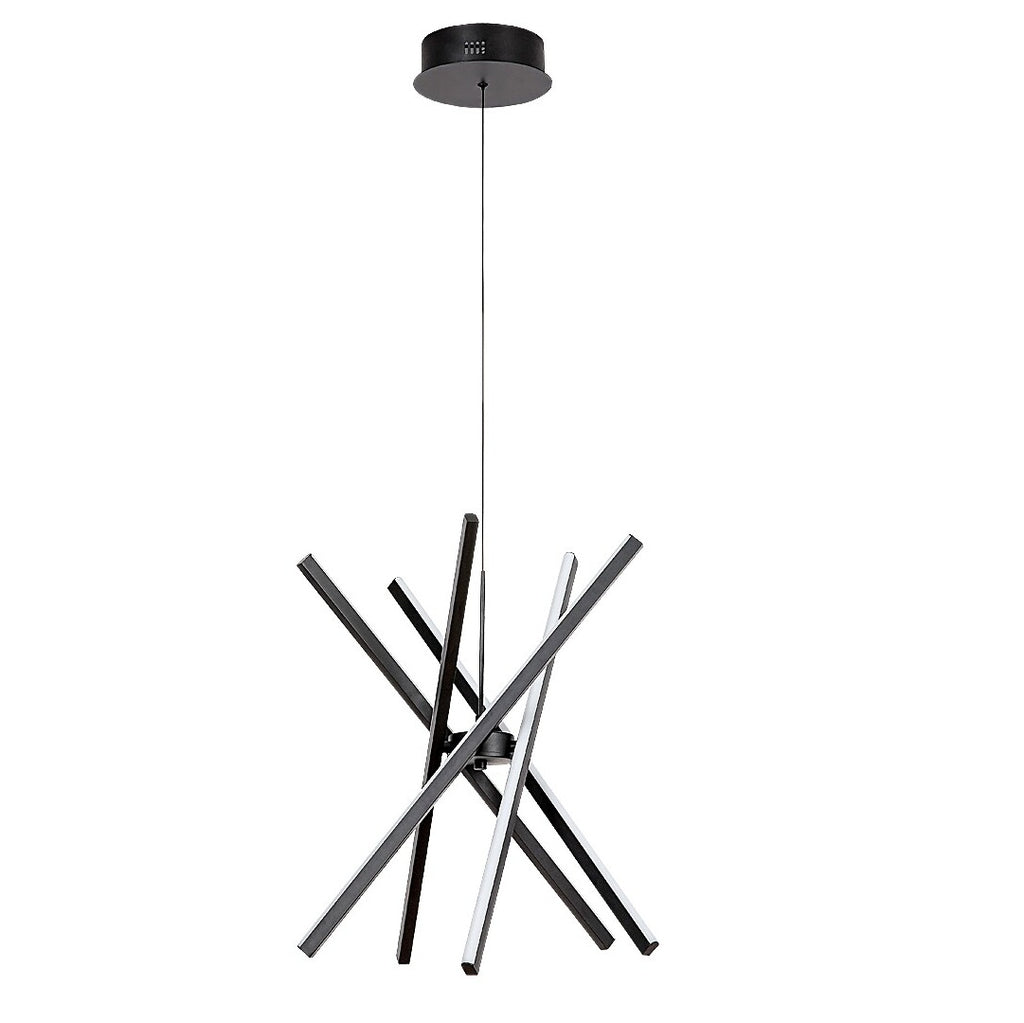 Matilde – LED pendant lamp RABALUX, 48W, contemporary art design with crossed lines