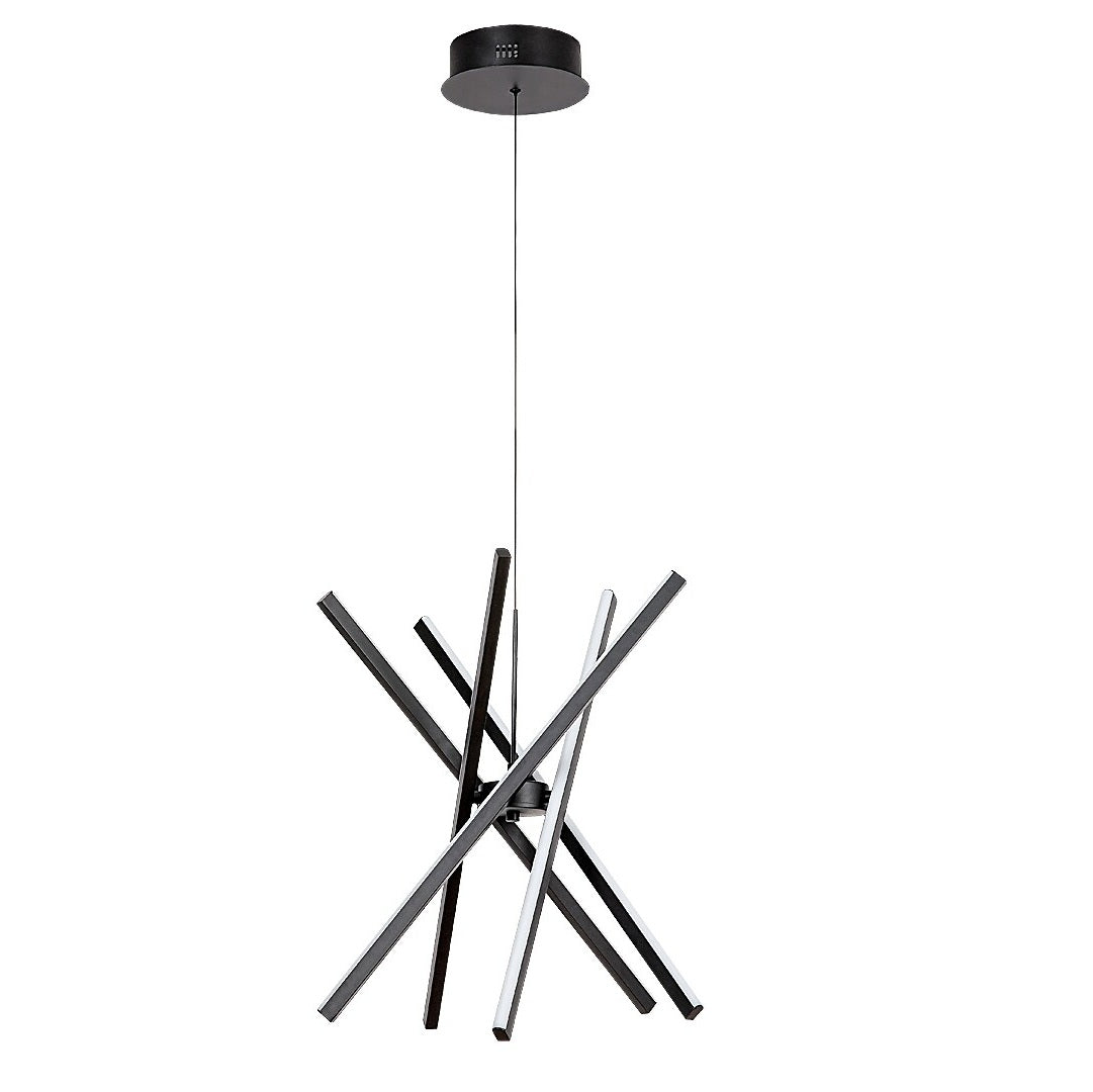 Matilde – LED pendant lamp RABALUX, 48W, contemporary art design with crossed lines