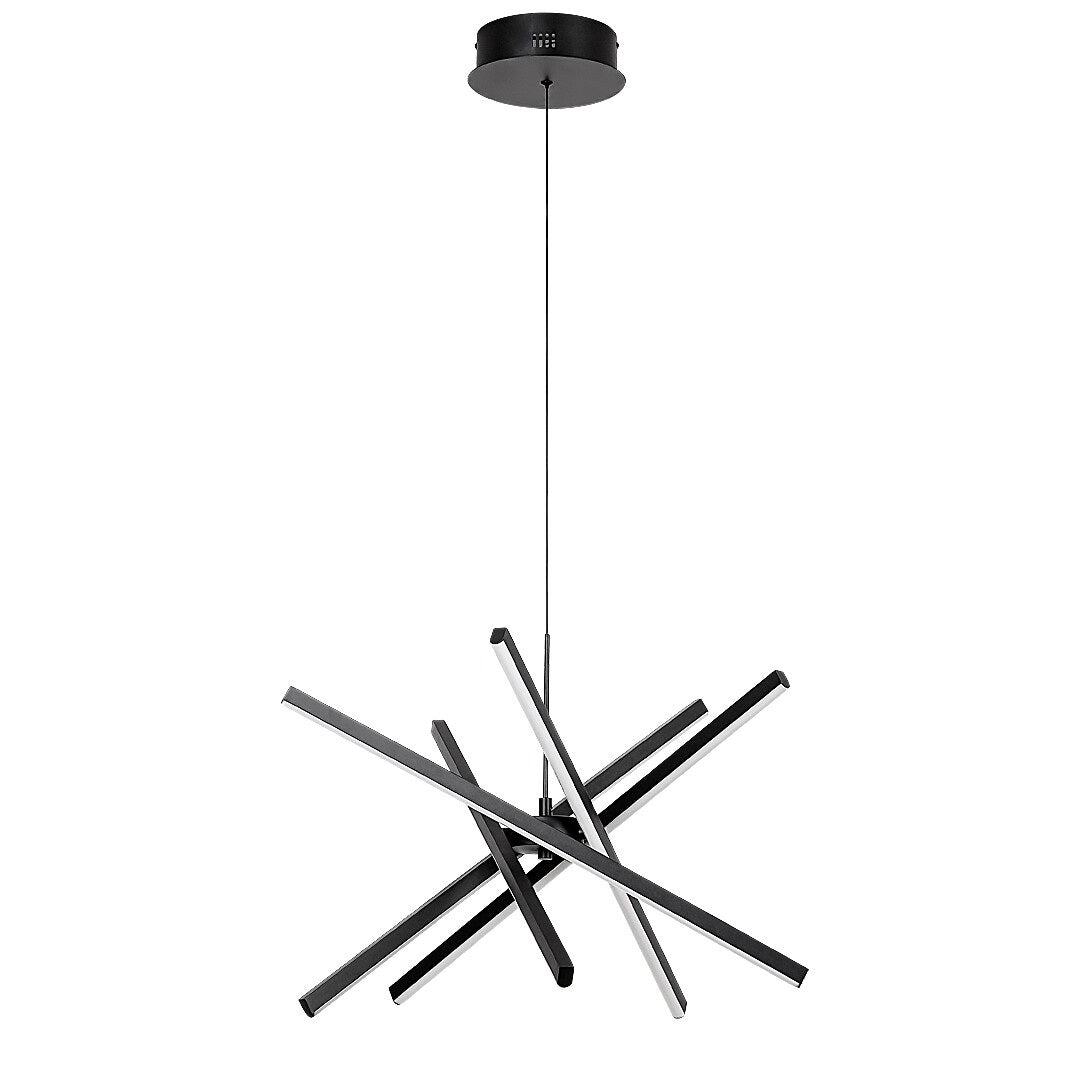 Matilde – LED pendant lamp RABALUX, 48W, contemporary art design with crossed lines