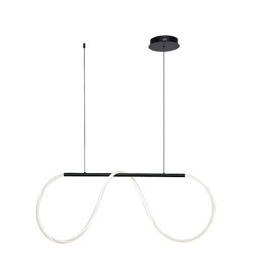 LED пендел MONTEMA 72269 – черен дизайн с бял силиконов дифузер, 40W, 4000K | Rabalux