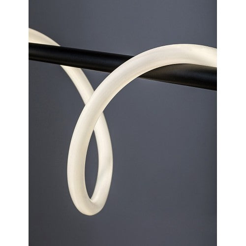 LED пендел MONTEMA 72269 – черен дизайн с бял силиконов дифузер, 40W, 4000K | Rabalux