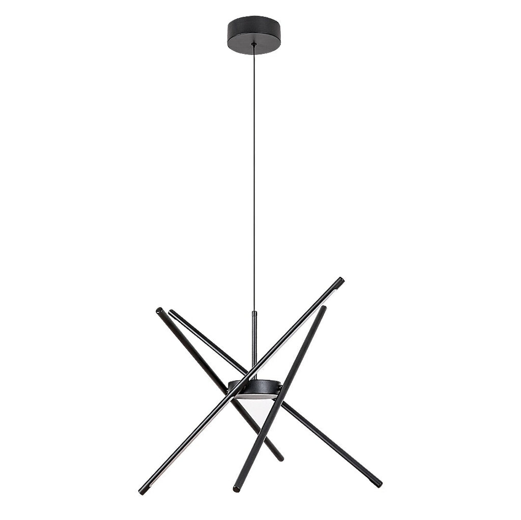 Henli 2 – Hanging LED lamp 40W, black, round shape | RABALUX