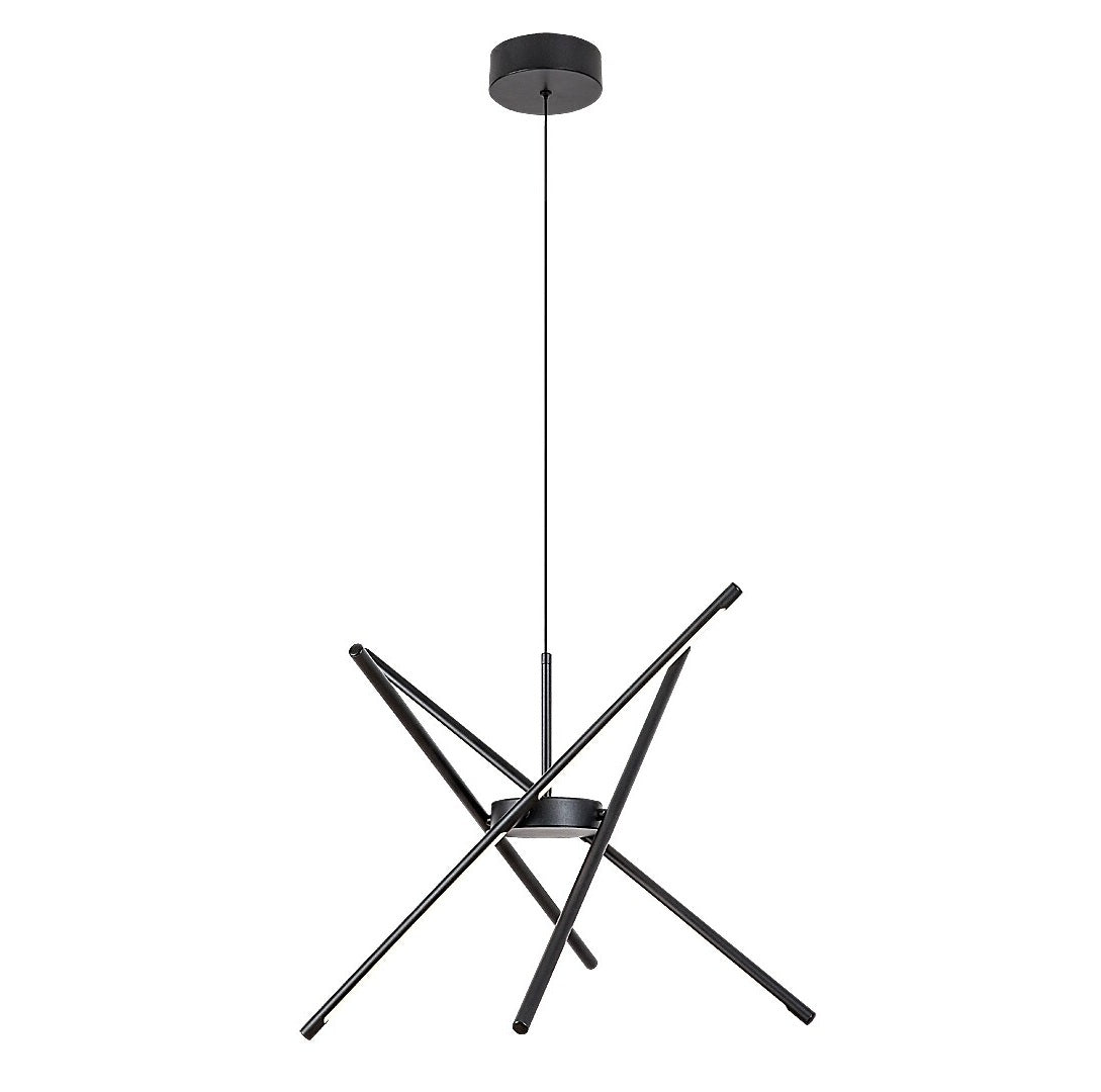 Henli 2 – Hanging LED lamp 40W, black, round shape | RABALUX