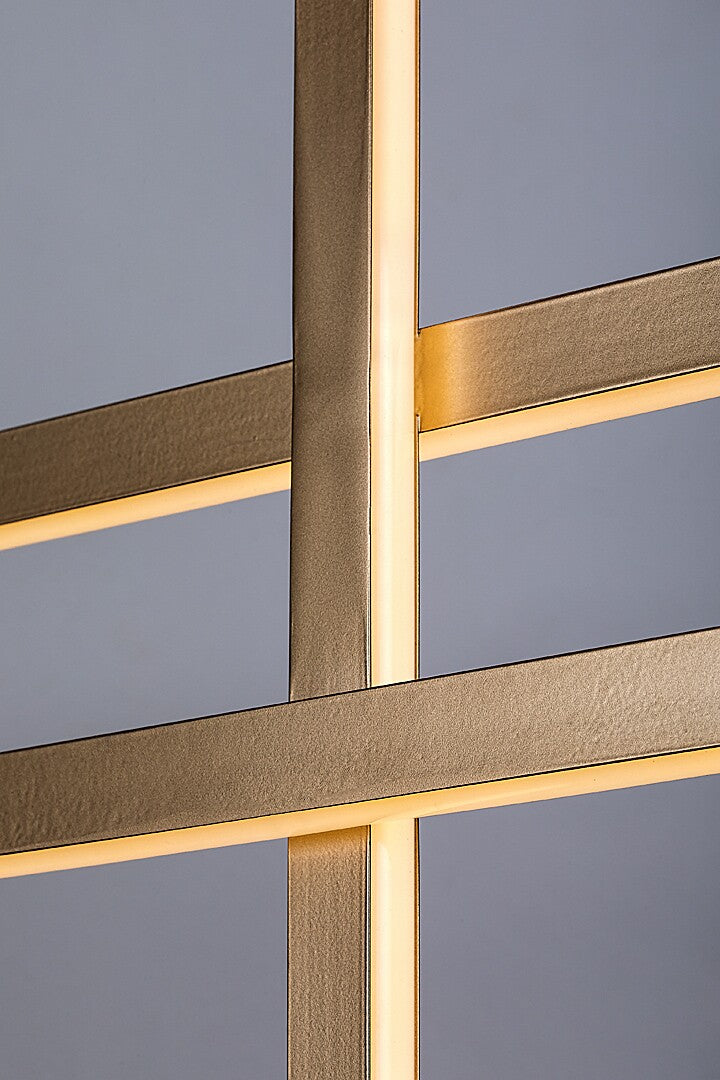 Severine – modern hanging LED pendant lamp 40W, black and gold design | RABALUX