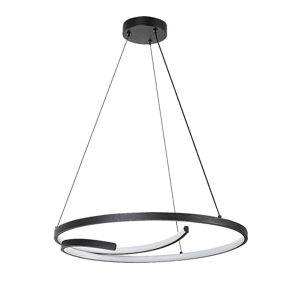 NILOO | Black LED pendant light – 40W, 4000K, modern style