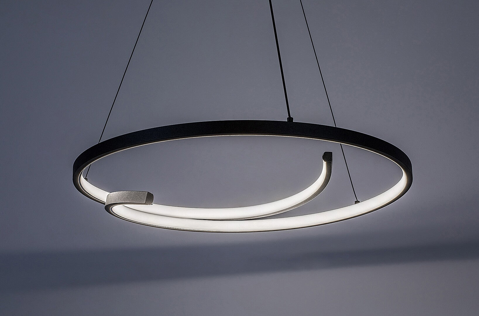 NILOO | Black LED pendant light – 40W, 4000K, modern style