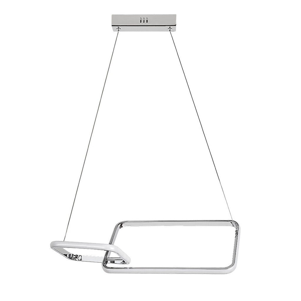 Malwen – chrome-plated LED pendant lamp, 36W, natural light | RABALUX