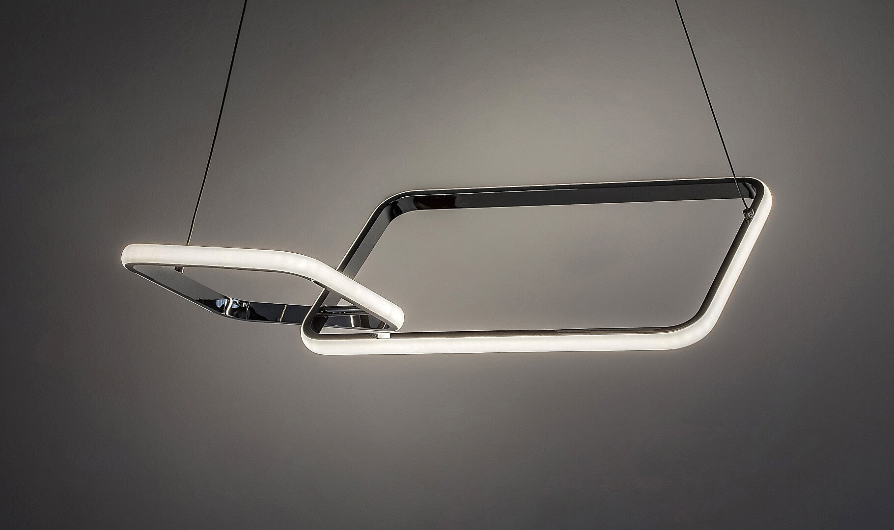 Malwen – chrome-plated LED pendant lamp, 36W, natural light | RABALUX