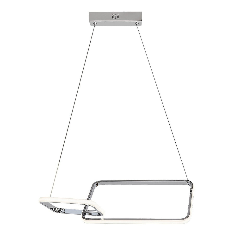 Malwen – chrome-plated LED pendant lamp, 36W, natural light | RABALUX