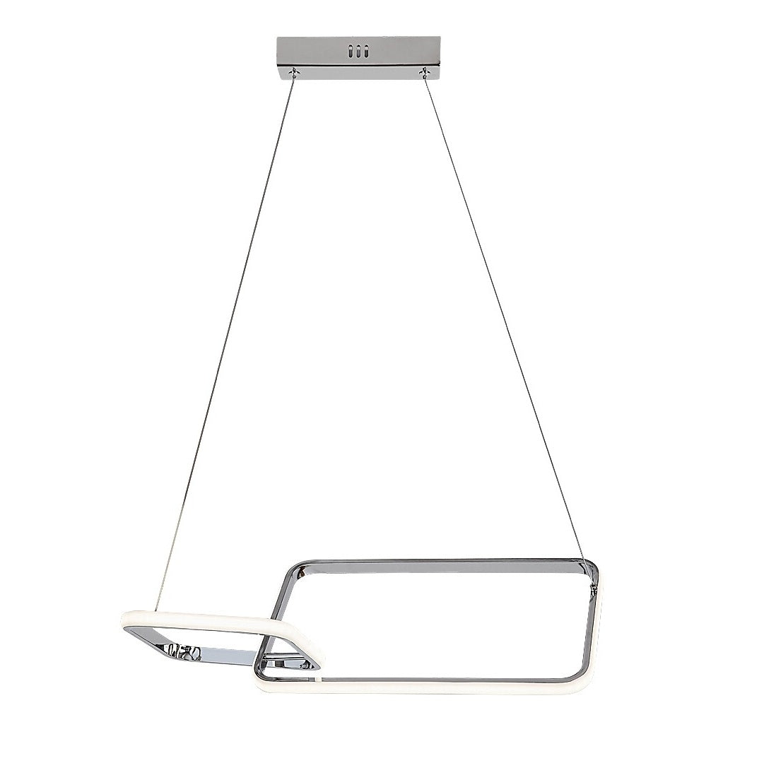 Malwen – chrome-plated LED pendant lamp, 36W, natural light | RABALUX