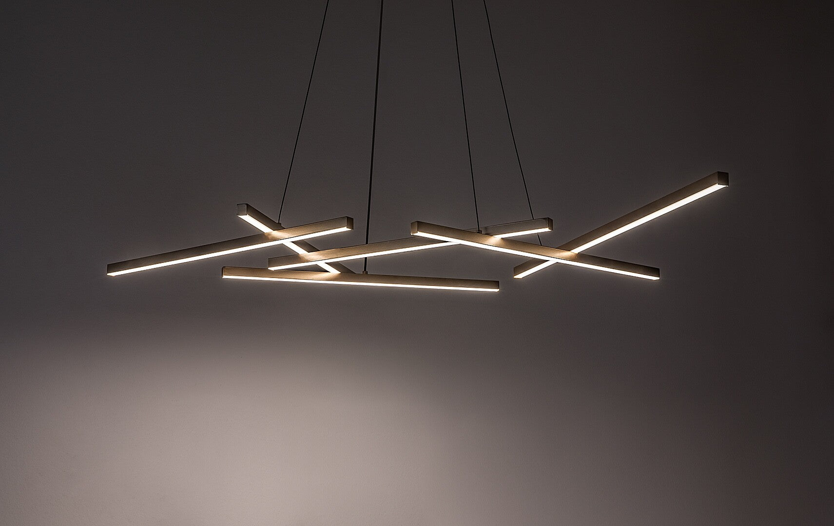 Severine – hanging LED lamp 40W, black/gold, dimmable with remote control | RABALUX