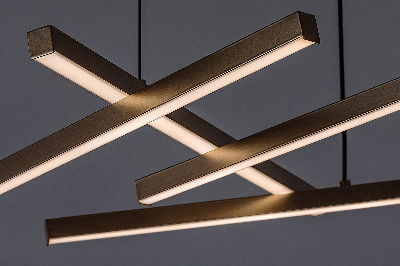 Severine – hanging LED lamp 40W, black/gold, dimmable with remote control | RABALUX