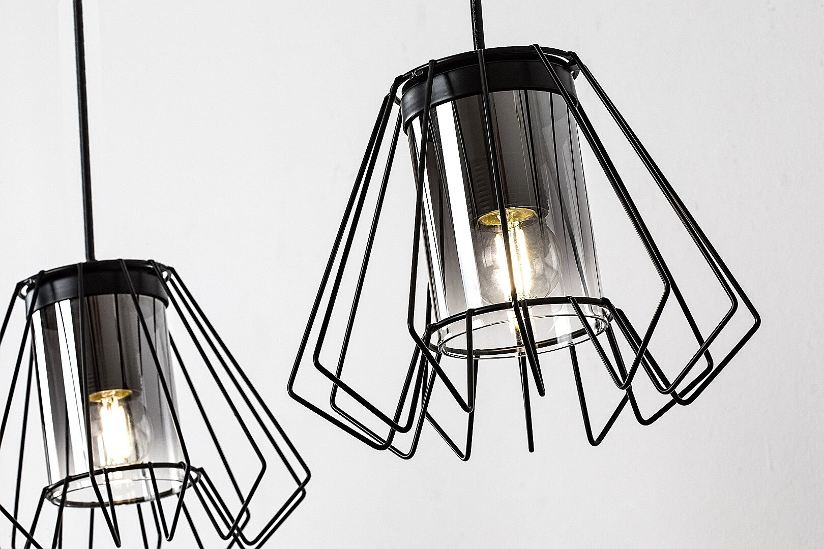 Emerencia – Triple industrial pendant lamp with dimmed glass, 3xE27 | RABALUX