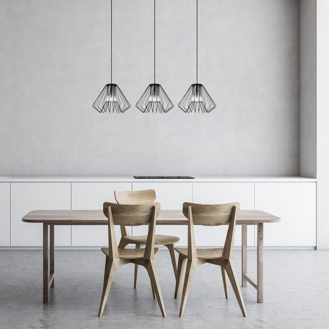 Emerencia – Triple industrial pendant lamp with dimmed glass, 3xE27 | RABALUX
