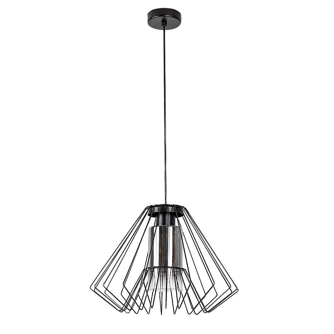 Emerencia – Industrial pendant lamp with dimmed glass, Ø40 cm | RABALUX