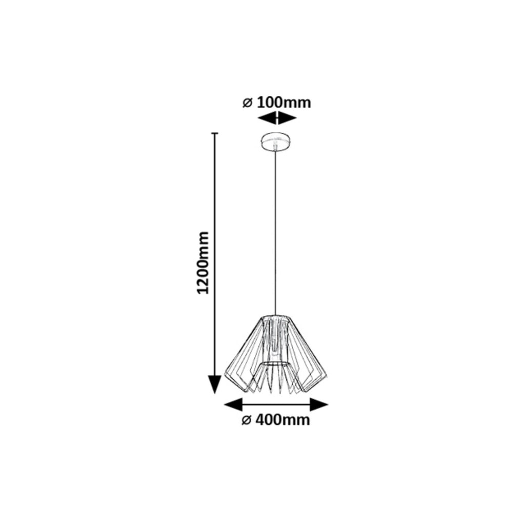 Emerencia – Industrial pendant lamp with dimmed glass, Ø40 cm | RABALUX