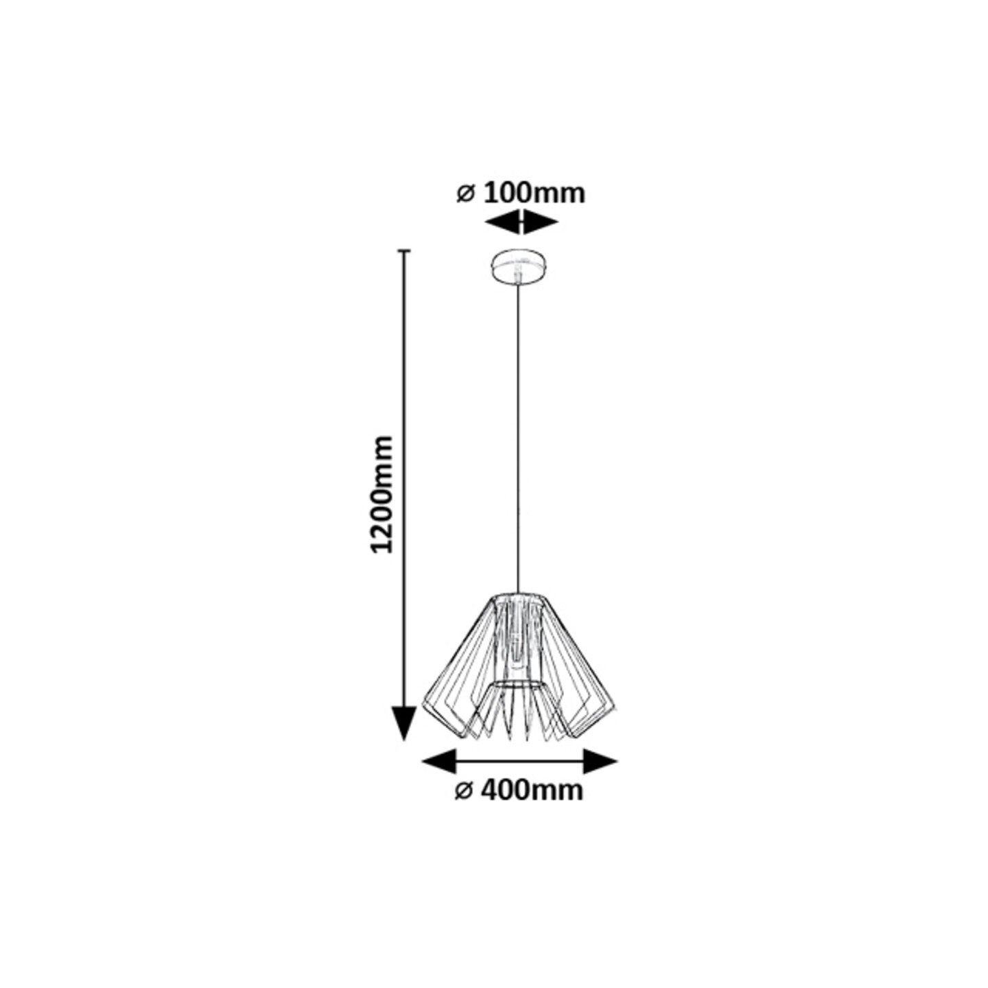 Emerencia – Industrial pendant lamp with dimmed glass, Ø40 cm | RABALUX