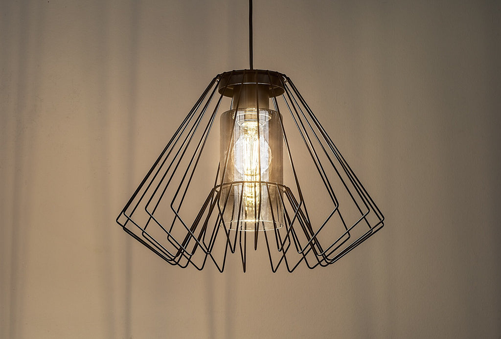 Emerencia – Industrial pendant lamp with dimmed glass, Ø40 cm | RABALUX