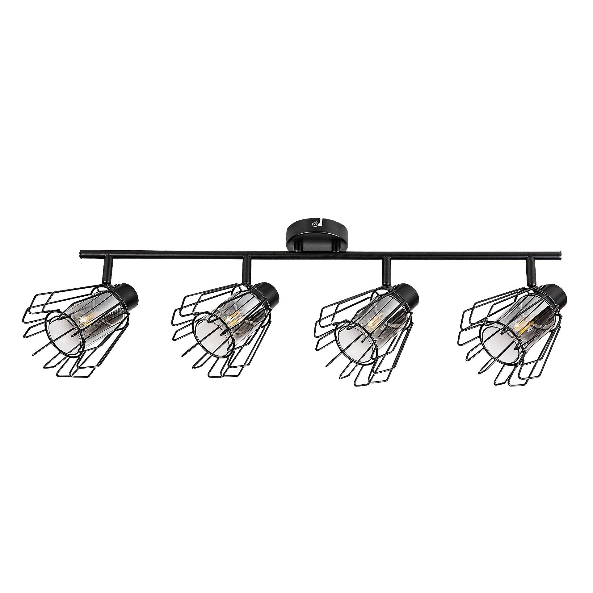 Emerencia – Quadruple spot in industrial style with dimmed glass, 4xE14 | RABALUX