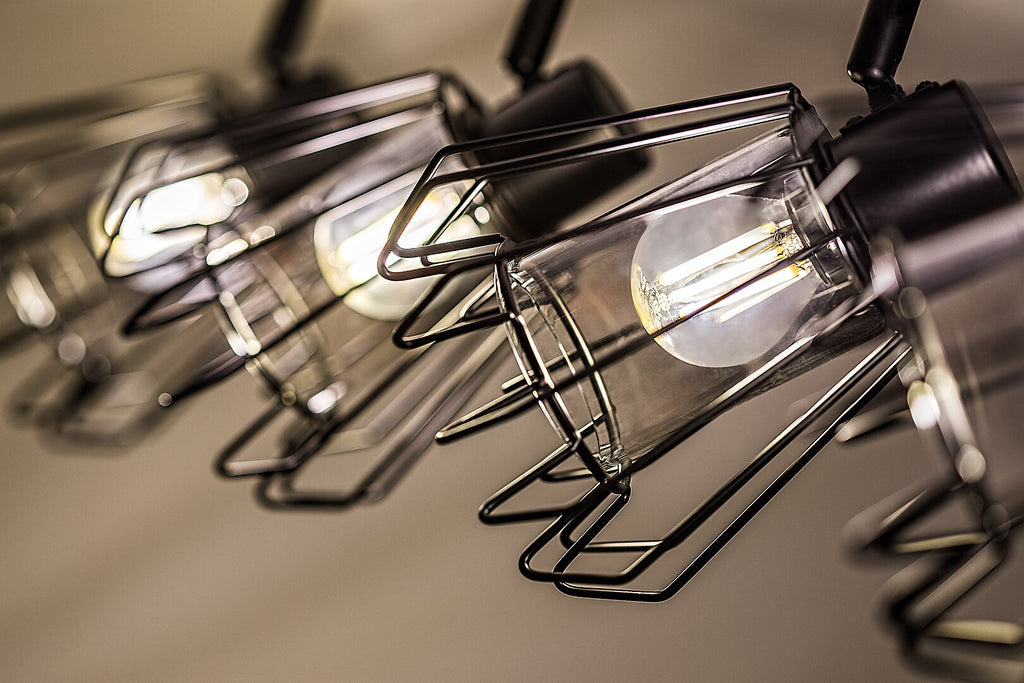 Emerencia – Quadruple spot in industrial style with dimmed glass, 4xE14 | RABALUX