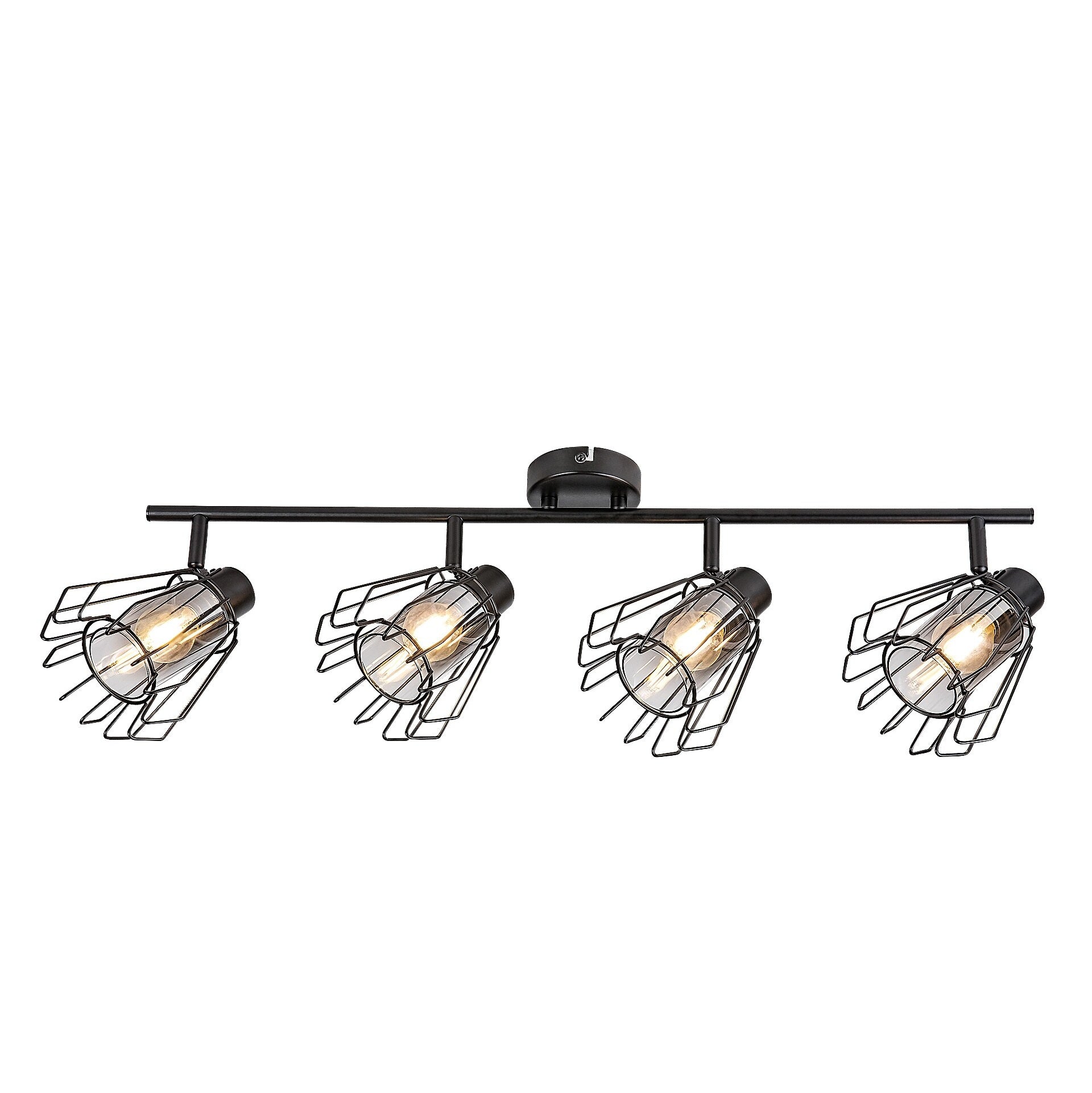 Emerencia – Quadruple spot in industrial style with dimmed glass, 4xE14 | RABALUX
