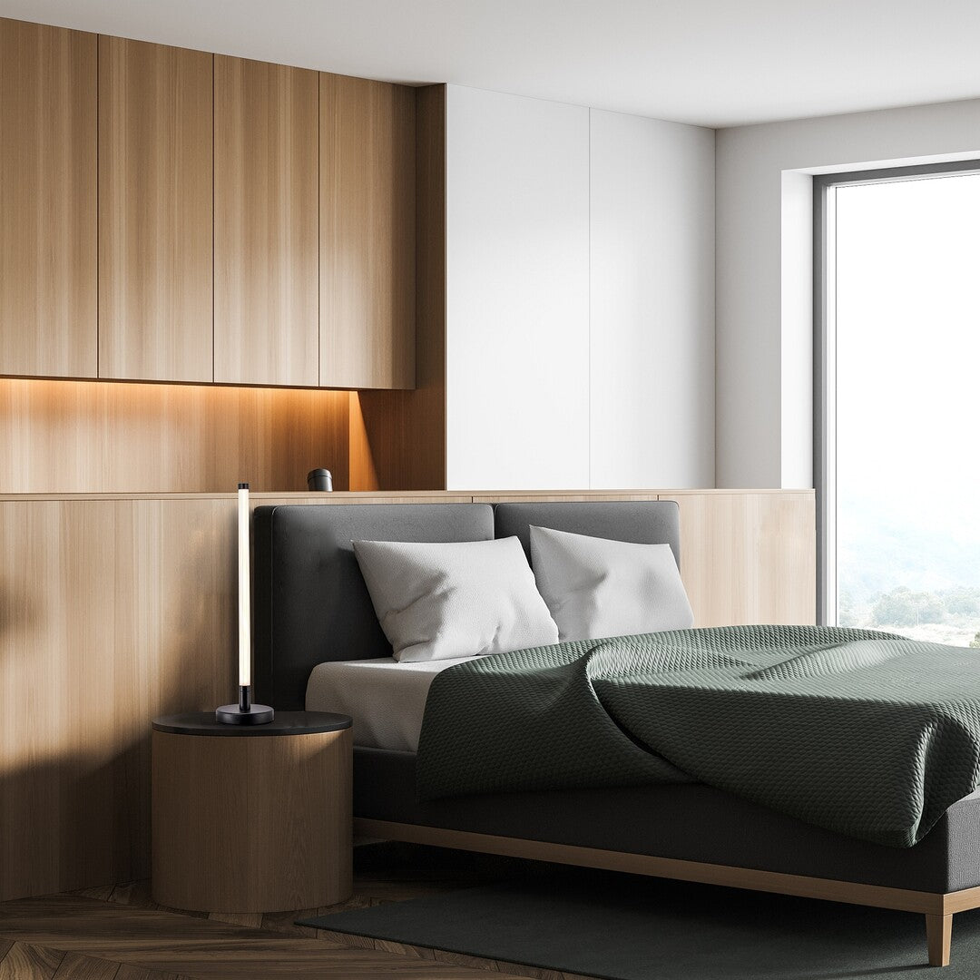 Nivaro – LED table lamp 8W, black, minimalist | RABALUX