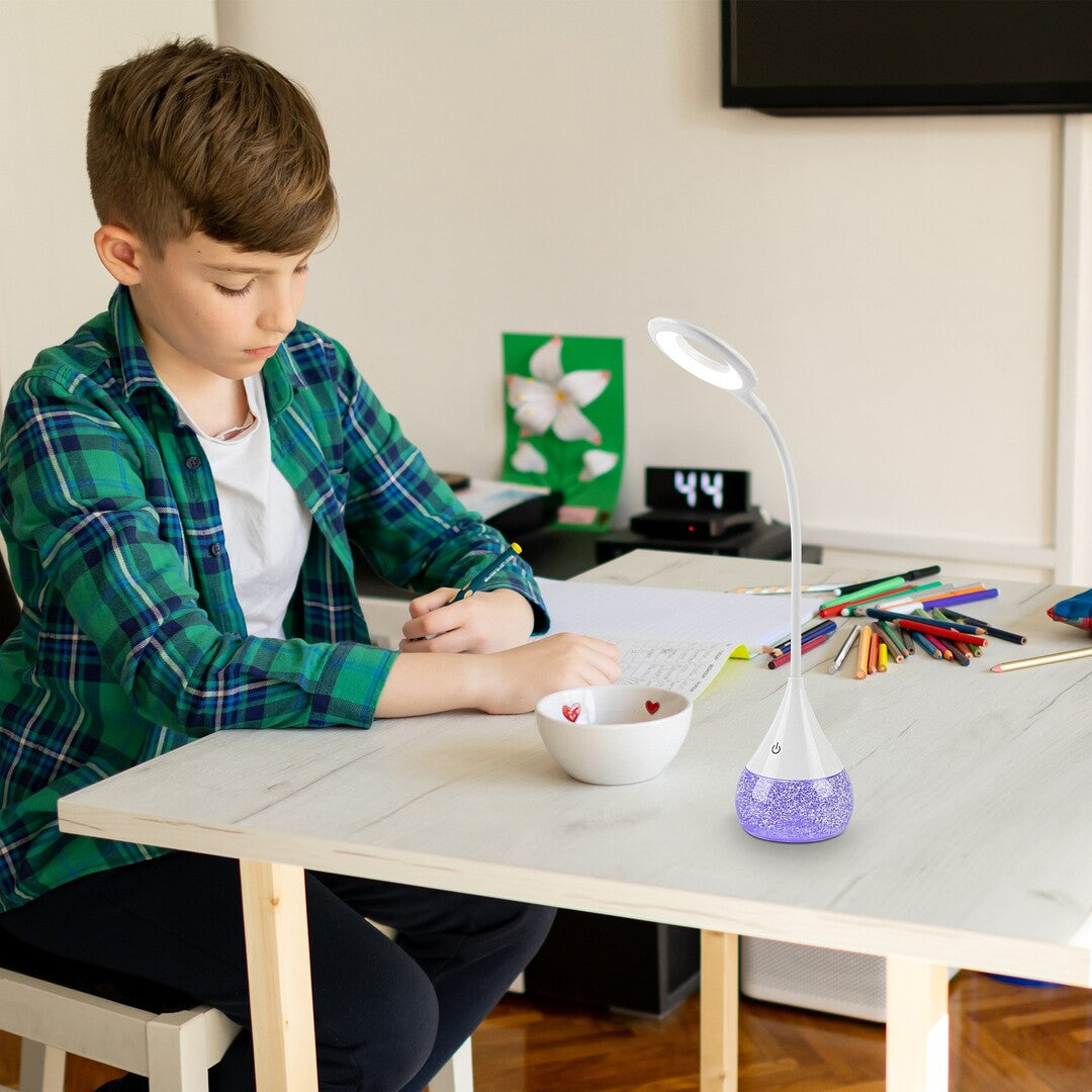 Vivter – RABALUX LED table lamp with RGB light and dimmer, white