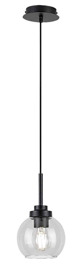 Tirina – RABALUX bathroom pendant lamp, E27, IP44, matte black