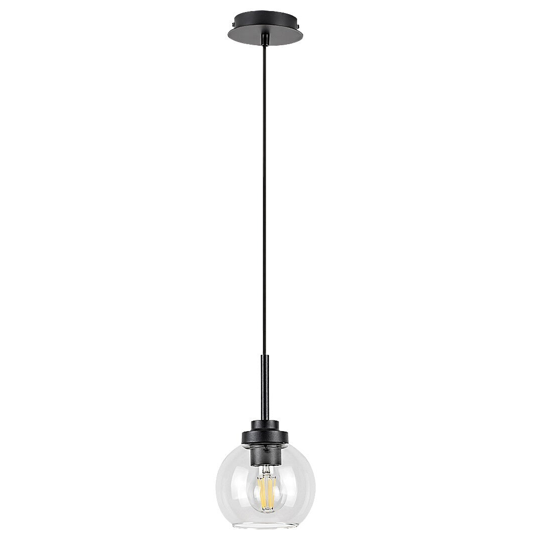 Tirina – RABALUX bathroom pendant lamp, E27, IP44, matte black